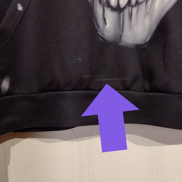 Skull Graphic Hoodie All Over Print Size XL Adults - Picture 11 of 13